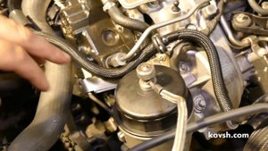 Как измерить давление масла двигателя OM642: переделываем крышку масляного фильтра.