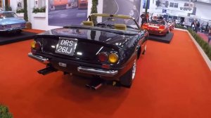 Ferrari 365 GTS/4 Daytona Spyder 1969 original black colour cabriolet convertible walkaround K0229