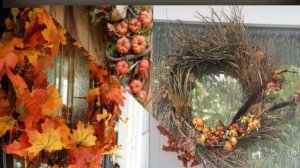 Осенний венок на дверь Красивый осенний венок своими руками в осеннем стиле Идеи украшения и декора