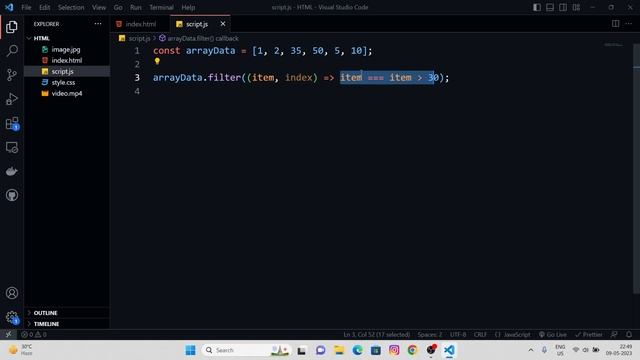 How to use filter method with arrays in javascript | Road map to Next JS | Part - 30 | JS