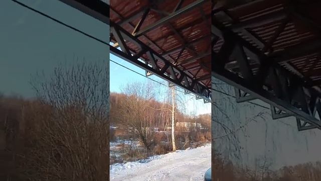 Навес односкатный из монолитно профилированного поликарбоната 5,5 на 6,5 смотреть онлайн