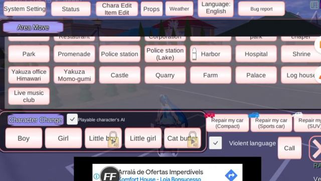 como tirar policia, e como deixar a arma rosa+e como quebrar os predios e a casas|Sakura school smt смотреть онлайн