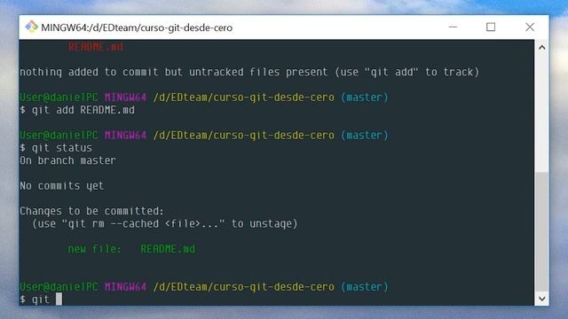 #GitDesdeCero Inicializando mi primer repositorio смотреть онлайн