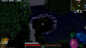 Minecraft В высокогорье посадил волшебные бобы, из которых выросло растение до заоблачных коттеджей
