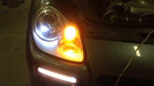 Дневные ходовые огни на Porsche Cayenne Turbo