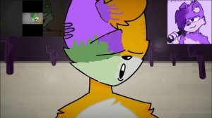 рисую арт для бискаса(врискас почти захватил тело бискаса,но прискас защищает бискаса)