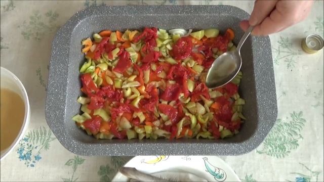 НАВАГА рыба в духовке, с кляром и овощами