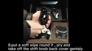 How to DIY install crystal gear shift knob on BMW X3 G08 X4 G02 X5 F15 X6 F16 7 series F02 Z4 G29