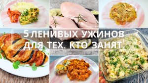 Топ-5 рецептов быстрых и ленивых ужинов из куриной грудки. Рецепты для лентяев. Экономное меню.