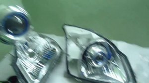 Land Cruiser Prado 120 тюнинг фар установка светодиодных линз Optima Premium Bi led Lens в фары DEP