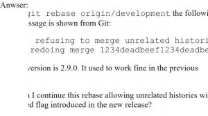 Git refusing to merge unrelated histories on rebase