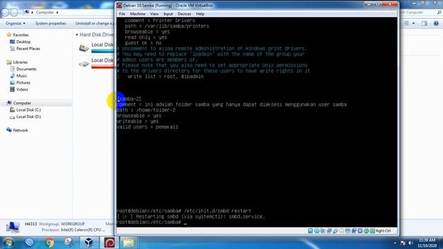 5.3 Konfigurasi Samba Menggunakan User Login pada Server Debian 10 смотреть онлайн