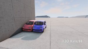 TWO Daewoo Matiz VS Kamaz 5511 ? 130 KM/H ? BeamNG.Drive CRASH test