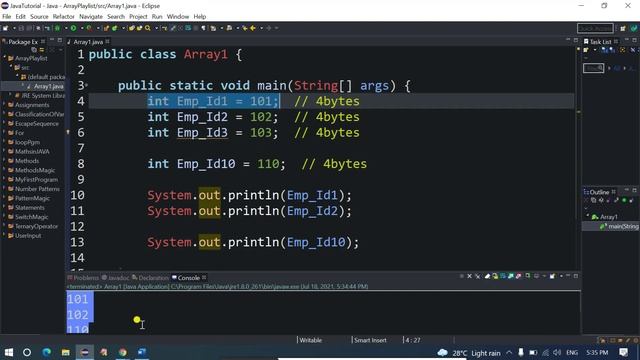 Array Chapter 1 – Introduction to Array in Java by Code Spark || Code Spark