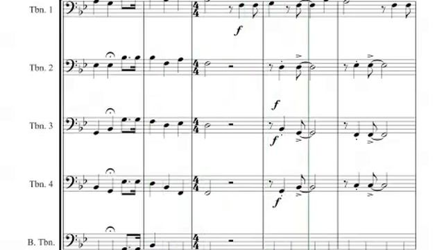 Happy Birthday for Trombone Quartet or Quintet смотреть онлайн