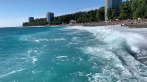 Абхазия, Гагры, Пицунда, Море, Октябрь 2020