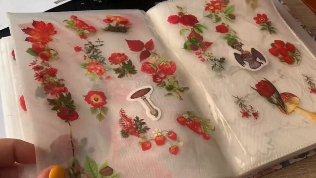 Посткроссинг / оформление открытки и много наклеек