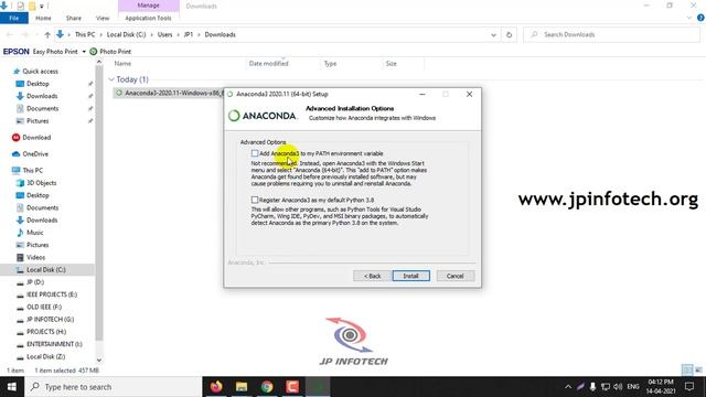 How to Download and install Anaconda Python on Windows 10 in Tamil