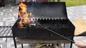 Шашлык из свинины в мангале Bona Grill барбекю. TIMURLAN