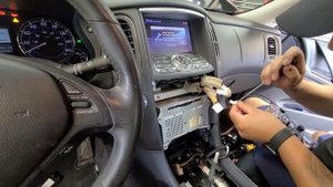 INFINITY EX37 HOW TO REMOVE RADIO and display