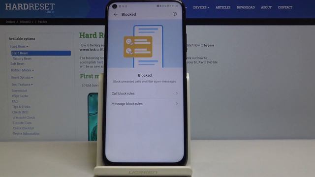 How to Block Number in HUAWEI P40 Lite – Block Calls / Messages смотреть онлайн