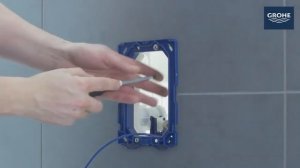 Установка кнопки смыва унитаза с пневматическим управлением Grohe