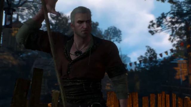 Геральт показывает как клеить женщин и выбирать дрын в The Witcher Wild Hunt смотреть онлайн