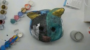 Делаем маску Чеширского Кота