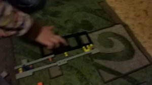 Я построил часть в горной пещере из Лего Майнкрафт