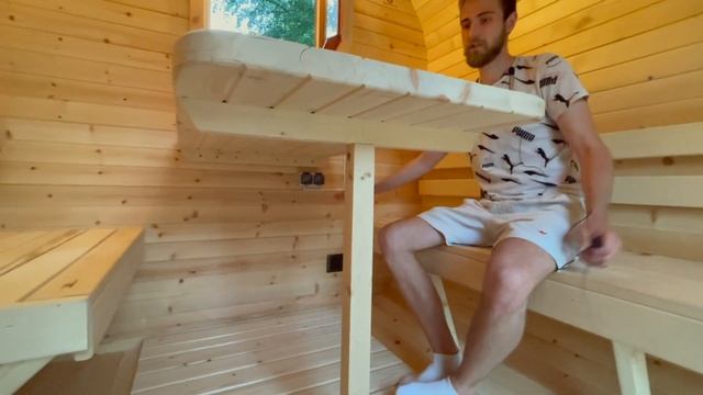 Кедровая русская баня квадро овал 4х3 на живописном участке. Баня от Bochky