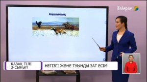 Қазақ тілі 3-сынып, Негізгі және туынды зат есім 4-сабақ
