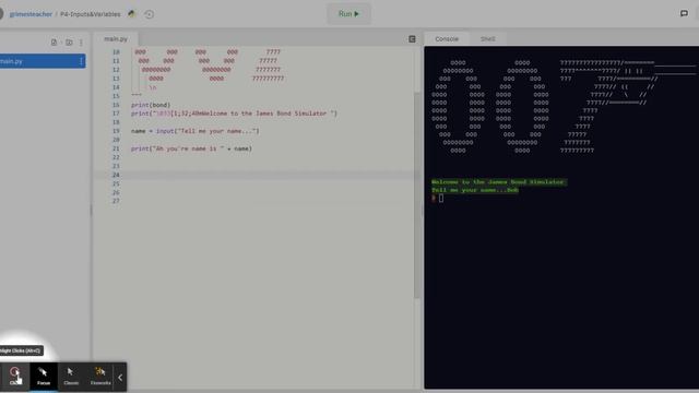 P4 - Inputs & Variables - Python