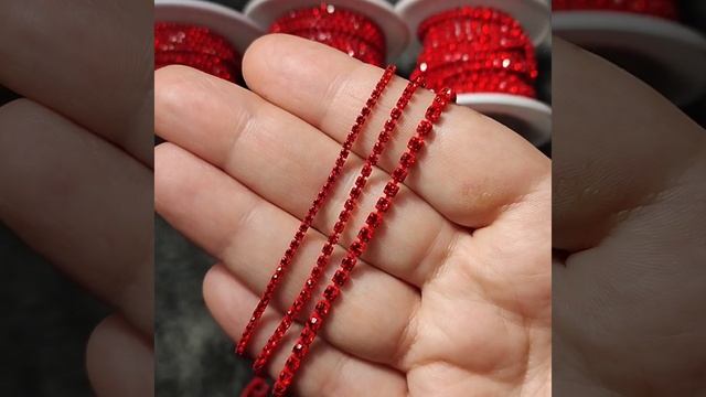 Толщина стразовых цепочек наглядно