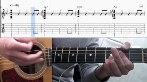 Paranoid Android(acoustic guitar)- Radiohead guitar TAB(How to play)