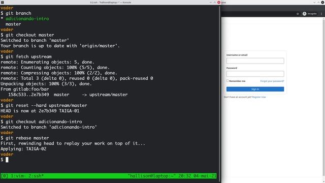 Fast-forward merge, squash e rebase [3/3] - Visão do Maintainer e rebasing смотреть онлайн