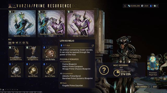 Farm Mirage Prime Banshee Prime Today! Warframe Prime Resurgence Is Back To Normal! смотреть онлайн