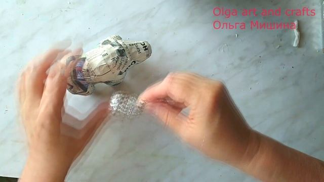DIY Символ 2021 бык  из фольги своими руками