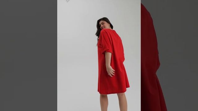 Plus size Barmariska | Платье-футболка женское "Новый Год" Новогодние зайцы