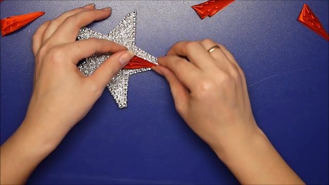 Мк звезда канзаши для костюма звездочки и елочки /DIY смотреть онлайн