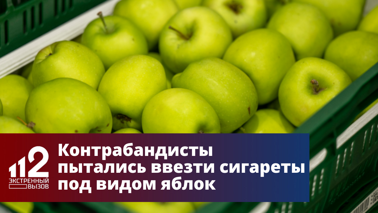 Контрабандисты попытались ввезти в РФ сигареты под видом яблок