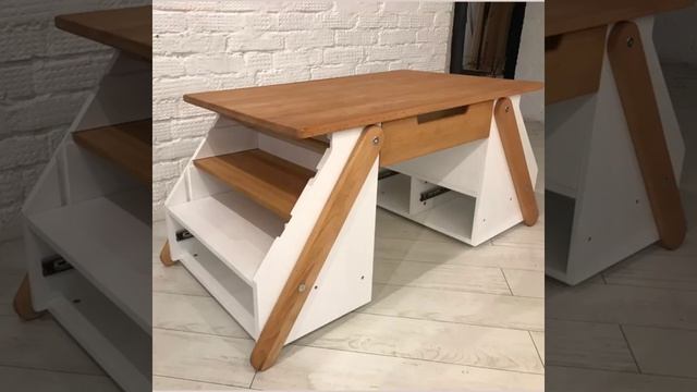 РАСТУЩИЙ СТОЛ И СТУЛЬЧИК из НАТУРАЛЬНОГО ДЕРЕВА - для 1-2 детей от 2 до 12 лет смотреть онлайн