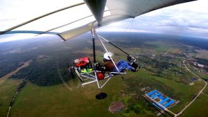 Полёт на дельталете, красивое видео. перелёт.