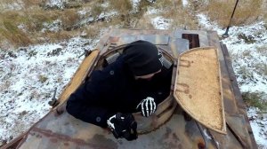 Катание на немецком танке PZkpfw IV - оригинал видео без обработки