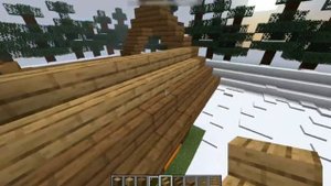 Как построить зимний дом в майнкрафте/How to build a winter house in minecraft