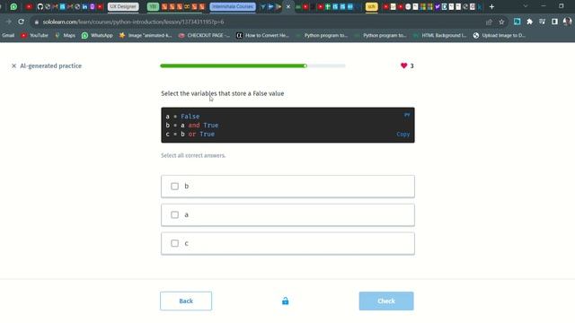 34 Al generated practice | Introduction to Python | Sololearn