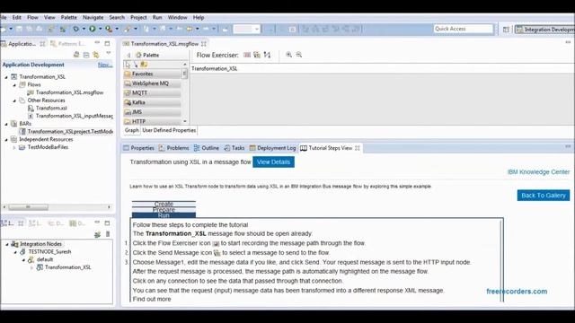 IBM Integration Bus Tutorial : XSL Map in Message flow смотреть онлайн