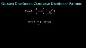 Gaussian Cumulative Distribution Function