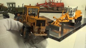 ДЗ-143 масштабная модель автогрейдера. Рубрика "Моделстрой. Детали".
