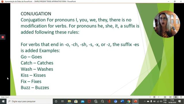 Professora Cristiane Inglês Aula 16 Simple Present Tense Affirmative Form 6ano смотреть онлайн