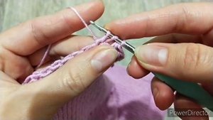 Ровный край изделия крючком/лёгкий вариант